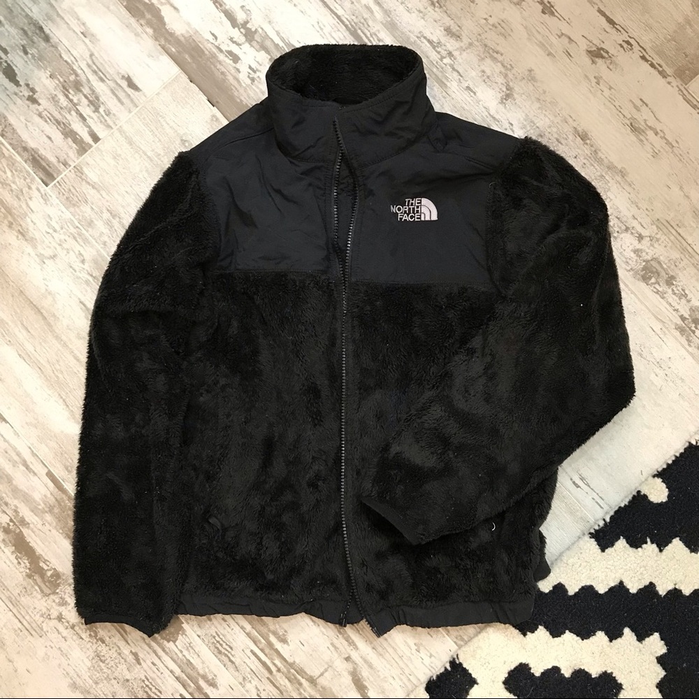 North Face | Girls Fleece Black Jacket L